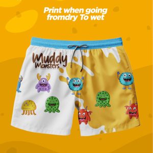 Mucky Monster Split T-Shirt  - Boys White / Black