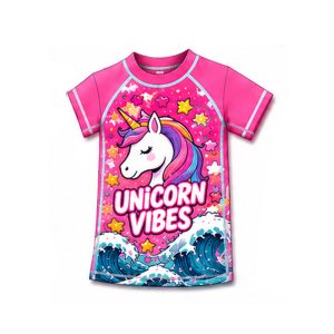 Unicorn Vibes - Swim Top- Girls