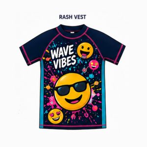 Emoji Wave Vibes - Rash Vest - Boys